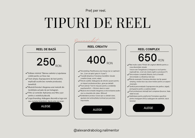 Iar dacă vrei să scapi de stresul editării și să ai mai mult timp pt ceea ce contează pt tine, îți ofer pachete personalizate pentru colaborări care îți simplifică lucrurile. ❤️ Iar dacă vrei să scapi de stresul editării și să ai mai mult timp pt ceea ce contează pt tine, îți ofer pachete personalizate pentru colaborări care îți simplifică lucrurile. ❤️